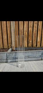 Hoge Glazen Vaas - 70 cm, Huis en Inrichting, Woonaccessoires | Vazen, 50 tot 75 cm, Wit, Ophalen of Verzenden, Glas