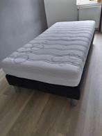 1 persoons boxspring, antraciet 2.10x1.00, Huis en Inrichting, Slaapkamer | Boxsprings, Ophalen, Eenpersoons, 210 cm, Modern