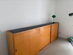 Groot dressoir / vintage schoolkast, Huis en Inrichting, Kasten | Dressoirs, 200 cm of meer, Eikenhout, 25 tot 50 cm, Gebruikt