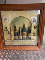 Flessen schildery, Huis en Inrichting, Woonaccessoires | Lijsten, Ophalen, Hout, 50 tot 75 cm, 50 tot 75 cm