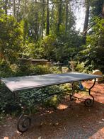 *gietijzer Tafel smeedijzer Hardsteen Tuintafel antiek stijl, Ophalen