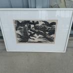 H de Waal litho vogels., Antiek en Kunst, Kunst | Litho's en Zeefdrukken, Ophalen