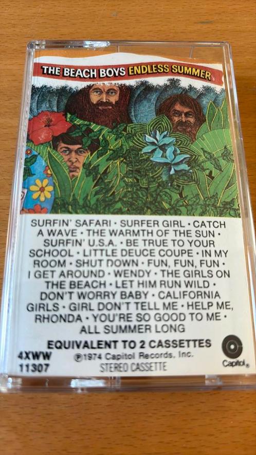 Beach boys muziek cassette endless summer 21 tracks Capitol, Cd's en Dvd's, Cassettebandjes, Zo goed als nieuw, Origineel, Pop
