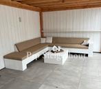 Steigerhout Loungebank Hoekbank Loungeset Tuinset ACTIEMAAND, Nieuw, Ophalen of Verzenden, Bank, Loungeset