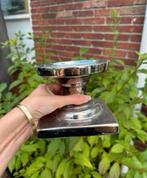Brocante kaarsenstandaard / kandelaar - zilverkleurig, Huis en Inrichting, Ophalen of Verzenden