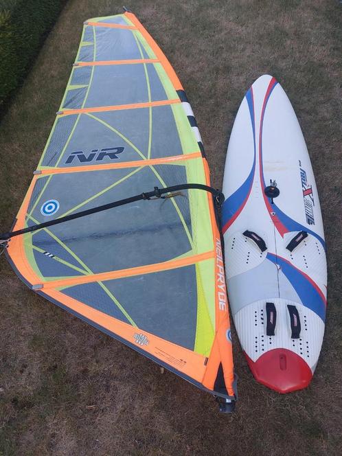 Freeride Fanatic X-Ray 150 als komplete set met 4.5 m², Watersport en Boten, Windsurfen, Gebruikt, Complete set, 250 tot 300 cm