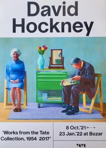David Hockney - Exhibition at BOZAR - 100 cm op 70 cm beschikbaar voor biedingen