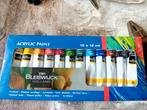 12 Verf tubes hobby acrylverf, Hobby en Vrije tijd, Ophalen of Verzenden, Zo goed als nieuw, Acrylverf