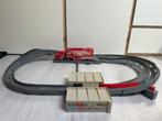 MATTEL Cars, autobaan met twee uitbreidingen!, Overige merken, Racebaan, Ophalen of Verzenden, Zo goed als nieuw