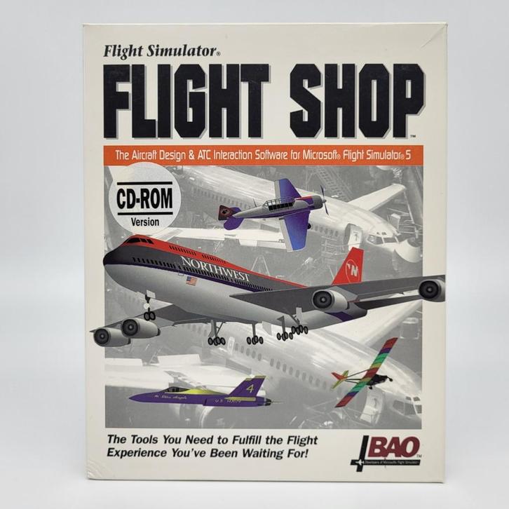 Flight Simulator Flight Shop PC Big Box, Spelcomputers en Games, Games | Pc, Zo goed als nieuw, Simulatie, 1 speler, Vanaf 12 jaar