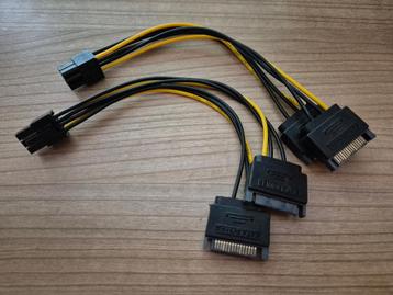 2x SATA naar 6-pins PCIe kabel beschikbaar voor biedingen