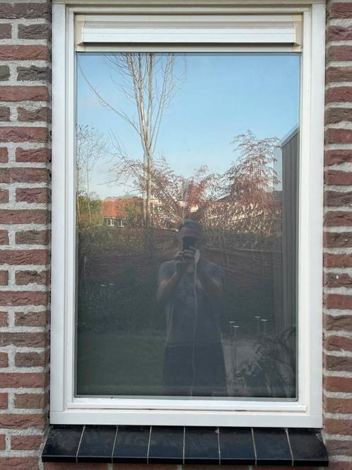 Hardhouten kozijnen met dubbel glas, Doe-het-zelf en Verbouw, Kozijnen en Schuifpuien, Gebruikt, Raamkozijn, Hout, Inclusief glas