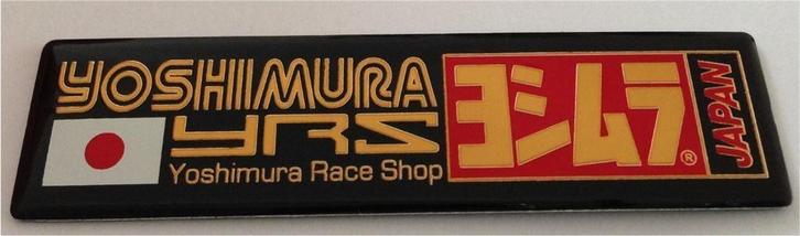 Yoshimura Race Shop YRS Japan aluminium Uitlaatplaatje #3, Motoren, Accessoires | Stickers, Verzenden