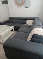 Hoekbank grijs, Huis en Inrichting, Ophalen, Gebruikt, Stof