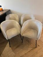 Eetkamer stoelen set van 4, Huis en Inrichting, Stoelen, Ophalen, Gebruikt, Wit, Vier