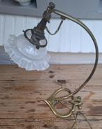 Franse  koperen Art Nouveau tafellamp, Antiek en Kunst, Ophalen of Verzenden