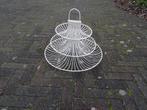 Vintage etagere - metaal - draad, Overige materialen, Schaal, Rond, Gebruikt