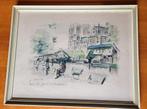 Druk Paris Notre Dame et les bouquinistes, Antiek en Kunst, Kunst | Litho's en Zeefdrukken, Ophalen of Verzenden