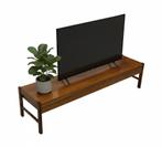 Vintage laag dressoir met lades 70's walnoot fineer design, Gebruikt, Vintage, 150 tot 200 cm, Met lade(s)