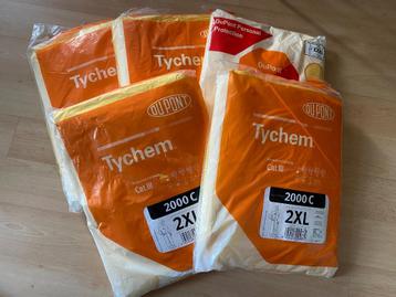 5 x Tychem 2000 C overal geel , maat 2XL beschikbaar voor biedingen