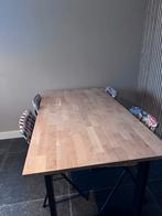 Houten eettafel 160x90 cm -, Huis en Inrichting, Tafels | Eettafels, Ophalen, Gebruikt, 50 tot 100 cm, 150 tot 200 cm