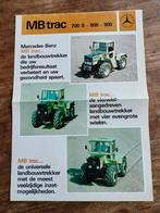 Mercedes-Benz MB trac Brochure folder, Ophalen of Verzenden, Gelezen, Mercedes, Hoegen Dijkhof