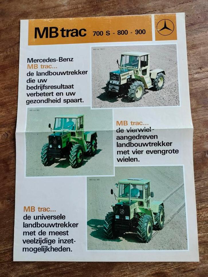 Mercedes-Benz MB trac Brochure folder, Boeken, Auto's | Boeken, Gelezen, Mercedes, Ophalen of Verzenden