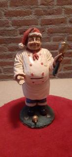 toonbankbeeld bakker met bel kerst 50 cm hoog, Verzamelen, Beelden en Beeldjes, Ophalen of Verzenden, Zo goed als nieuw, Mens