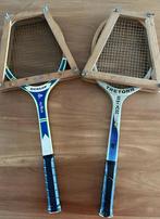 Vintage tennisrackets met spanners, Sport en Fitness, Tennis, Racket, Gebruikt, Ophalen of Verzenden, Dunlop