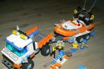 Te koop: Lego City Kustwacht truck met boot en boekjes 7726, Ophalen of Verzenden, Gebruikt, Lego