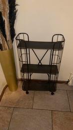 Bakkerskastje/trolley op wielen zwart, Huis en Inrichting, Ophalen, Zo goed als nieuw