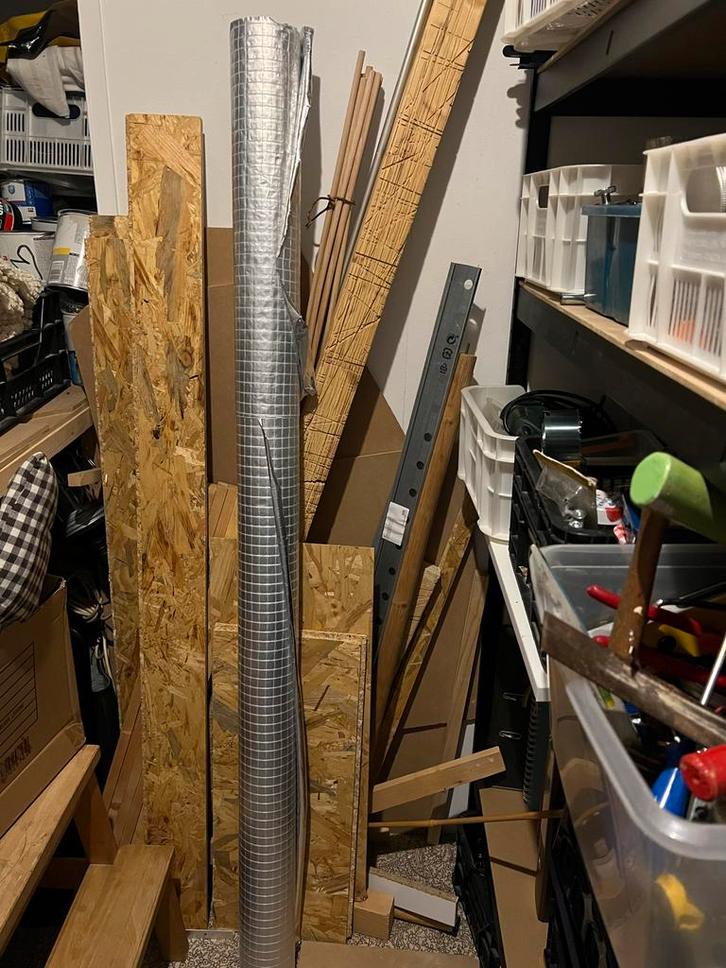 Reststuk dampdoorlatende folie - 150x250cm, Doe-het-zelf en Verbouw, Zeil en Folie, Nieuw, Folie, Minder dan 5 m², Ophalen of Verzenden