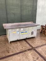Werkbank met stalen blad., Doe-het-zelf en Verbouw, Werkbanken, Ophalen, Gebruikt, Kuiper, Kuiper