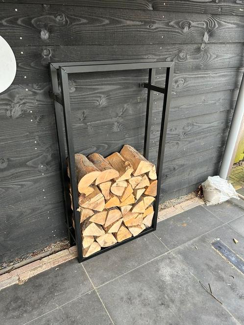 Hout opslag rek., Tuin en Terras, Haardhout, Blokken, Berkenhout, Minder dan 3 m³, Ophalen of Verzenden