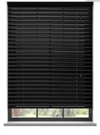 Mat zwart aluminium jaloezie hoogte 1400 x breedte 1675, Huis en Inrichting, Stoffering | Gordijnen en Lamellen, Ophalen, 150 tot 200 cm