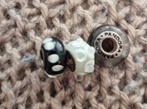 3 glazen Pandora bedels, Ophalen of Verzenden, Zo goed als nieuw, Zilver, Pandora