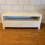 TV meubel - 125 cm breed - white wash - 2 lades - TTM Wonen