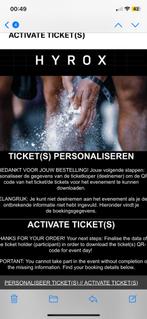 HYROX UTRECHT VRIJDAG - SINGLES MAN (2x!!), Tickets en Kaartjes, Eén persoon