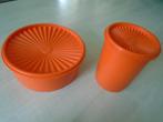 koektrommel & voorraadbus, tupperware, Ophalen of Verzenden, Zo goed als nieuw, Oranje, Overige typen