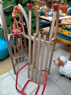 2 oude houten sleeën Kerstversiering, Diversen, Ophalen