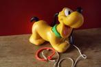 Disney Pluto piepende trekhond, bewegende kop 20cm, Ophalen of Verzenden, Goofy of Pluto, Gebruikt, Beeldje of Figuurtje