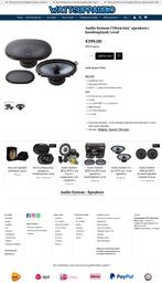 Audio System CO609 6x9'' speakers ( hoedenplank ) ovaal, Auto diversen, Info@optimount.nl, Nieuw, Ophalen of Verzenden, Anholtseweg 48A 7091 HB DINXPERLO