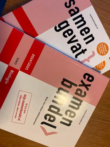 Examenbundel en samengevat vwo 2024/2025 bio en wiskunde A beschikbaar voor biedingen