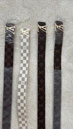 Mooie lederen riemen unisex zowel silver als goud gesp, Ophalen of Verzenden, Nieuw, Zwart, 105 tot 115 cm