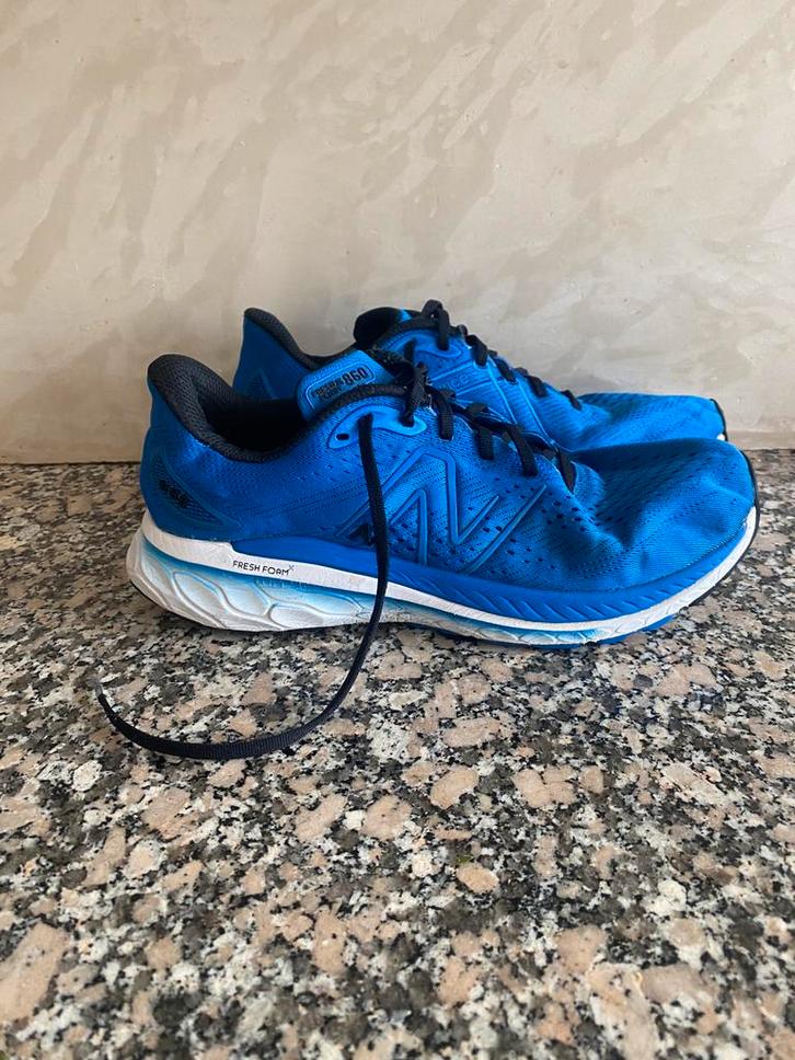 New Balance 860 running hardloopschoenen loopschoenen 44.5, Sport en Fitness, Loopsport en Atletiek, Gebruikt, Hardloopschoenen