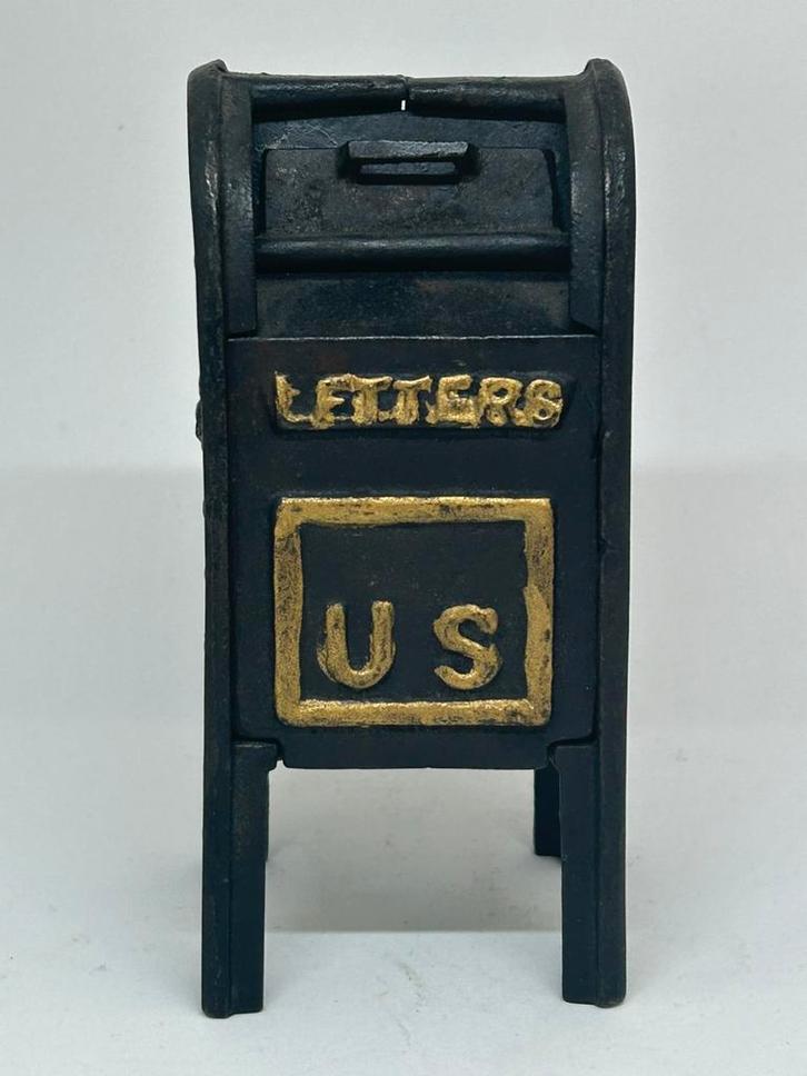 Gietijzer - Letters US - Air Mail - miniatuur brievenbus, Antiek en Kunst, Curiosa en Brocante, Ophalen of Verzenden