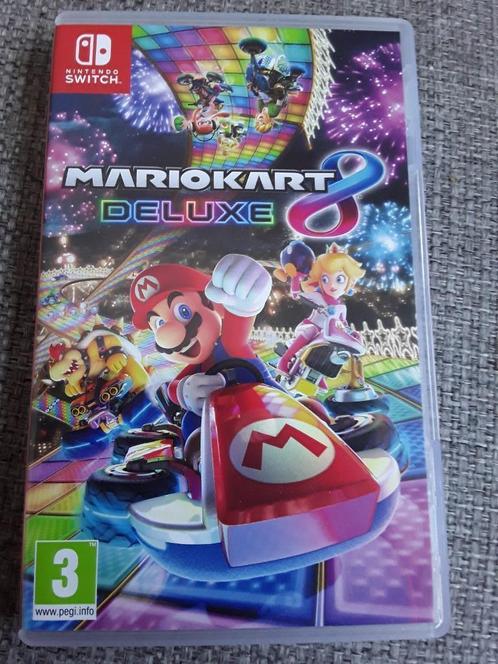 Nintendo Switch Game Mario Kart 8 Deluxe, Spelcomputers en Games, Games | Nintendo Switch, Zo goed als nieuw, Racen en Vliegen