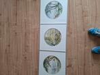Set van 3 ingelijste schilderijen van J. Hoogers, Antiek en Kunst, Kunst | Schilderijen | Klassiek, Ophalen
