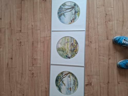 Set van 3 ingelijste schilderijen van J. Hoogers, Antiek en Kunst, Kunst | Schilderijen | Klassiek, Ophalen