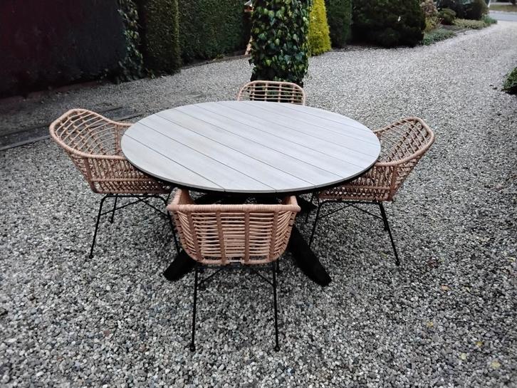 Mooie tuinset ( showmodel ), Tuin en Terras, Tuinsets en Loungesets, Aluminium, Ophalen